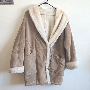 Wilson's leather with acrylic shearling jacket